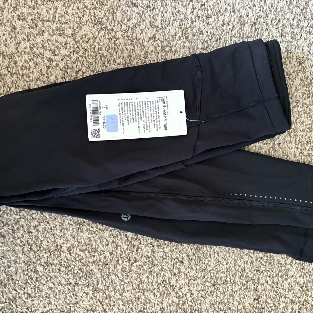 Lululemon Swift Speed HR Tight 28” Black Leggings - Picture 2 of 4